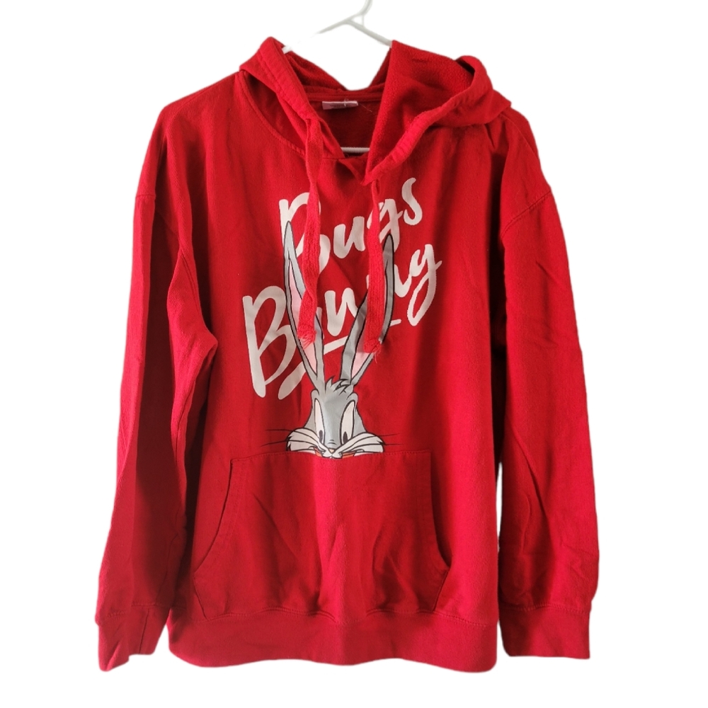 Looney Tuned Bugs Bunny Red Hoodie Youth XXL 19